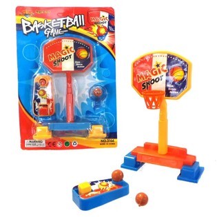 Mini-basketballspil p&aring; kort (6 stk.)