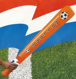 ORANGE OPPUSTELIG BAT, 90 cm lang! (12 stk.)