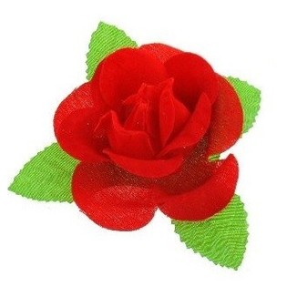 CORSAGE - ROSE MED BLAD (24 stk.)