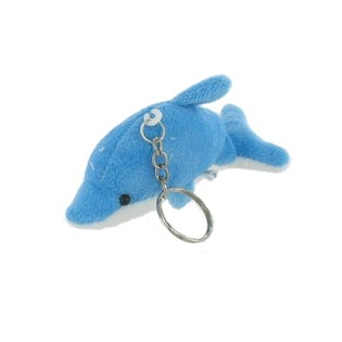 PLYS DELFIN NØGLERING MED LYS (18 stk.)