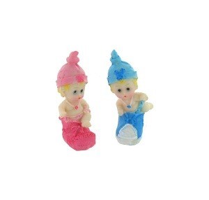 Baby i Sko Dekoration 7 cm (16 stk.)