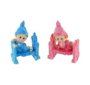 Dekoration Baby i Seng 7,5 cm (12 stk.)