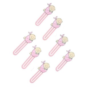 LILLE BABY BOGM&AElig;RKE - ROSA (12 stk.)