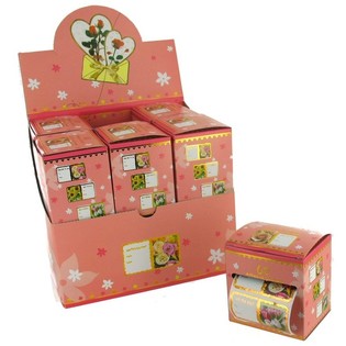 Gave- og Kortklistermærker - Blomstermotiv (12 stk.)