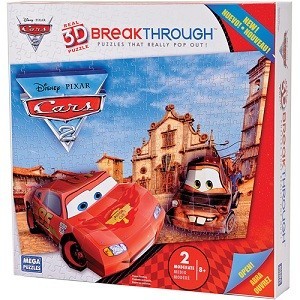 Megapuzzles Breakthrough 3D Biler 2 (Cars) - 50671AEG