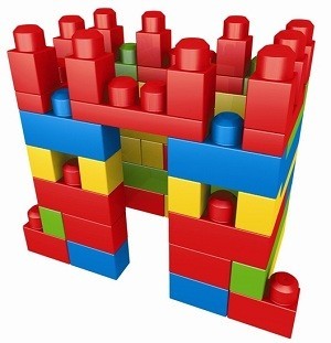 MEGA BLOKS Byggeklodser i Pose (70 Dele) - 8309