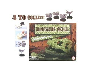 Udgravningssæt med Dinosaurkranium (12 stk.)