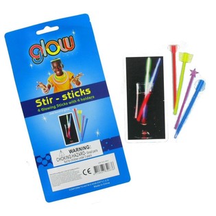 GLOW RØREPINDE TIL DRINKS (12 stk.)