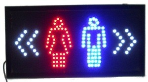 LED REKLAMESKILT - TOILET