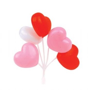 CUPCAKE TOPPERS - HJERTEBALLONER (27 stk.)