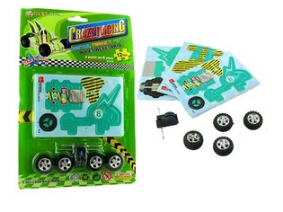 3D skumpuslespil gokart med motor (24 stk)