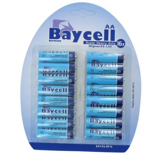 BATTERIER "BAYCELL" AA - SUPER HEAVY DUTY (10x16 stk.)
