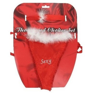 SEXY STRING OG CHOKER P&Aring; KORT (12 stk.)