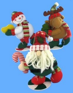 Luksus Julefigurer p&aring; St&aring;ende Fod (4 stk.)