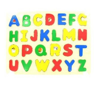 Træpuslespil ABCD (6 stk.)