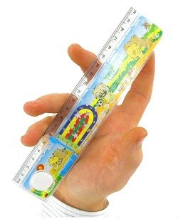 Lineal med T&aring;lmodighedsspil (60 stk.)