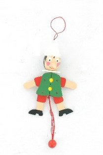 Sprællemand Pinocchio i Træ (4 stk.)