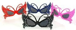 Bling Bling Sommerfuglebriller (12 stk.)