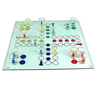 Ludo i Glas | Klassisk Br&aelig;tspil Engros