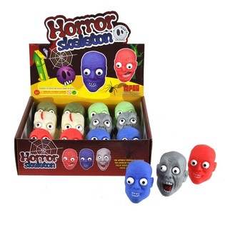 Horrorhoved i display (12 stk.)