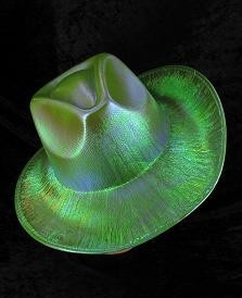 Cowboy Glimmerhat - Gr&oslash;n (6 stk.)