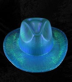 GLIMMER COWBOYHAT - BLÅ (6 stk.)