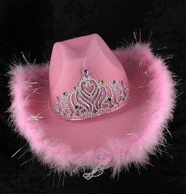 COWBOYHAT - ROSA (6 stk.)