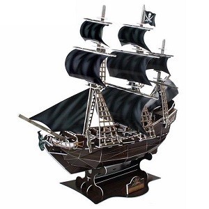 3D Puslespil - Piratskibet Queen Anne's Revenge