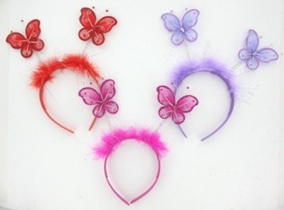 DIADEM MED SOMMERFUGLE (12 stk.)