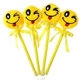 Plys Kuglepen Smiley (12 stk.)
