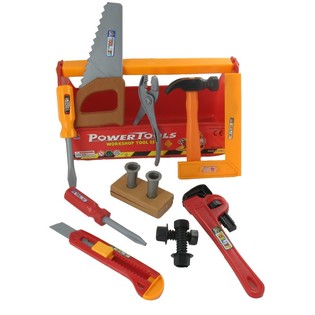 V&aelig;rkt&oslash;jskasse med Leget&oslash;jsv&aelig;rkt&oslash;j | Power Tool Set