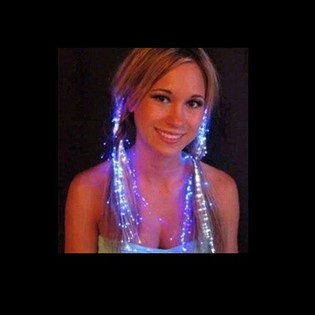 LED-H&aring;rlok med Sommerfugl (3-pak)