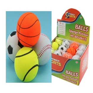 Sportshoppebolde i Display (24 stk.)