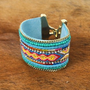 Luksus Ibiza-armb&aring;nd Turkis (1 stk.)