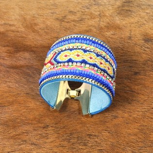 Luksus Armb&aring;nd Ocean Blue | Bredt Ibiza-design