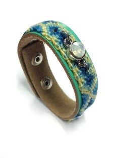 Luksus Armb&aring;nd Ibiza-look Mintgr&oslash;n (1 stk.)