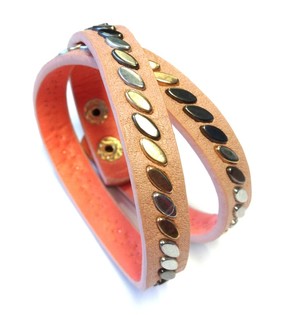 Ibiza Look Armb&aring;nd Rosa (1 stk.)