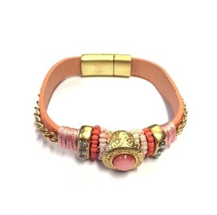 Luksus Ibiza Look Armb&aring;nd Lyser&oslash;d / Guld (1 stk)