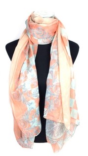 Ibiza look t&oslash;rkl&aelig;de orange/lysebl&aring; (1 stk.)