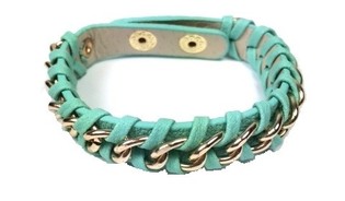 Flettet armb&aring;nd mint (1 stk.)