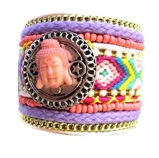 Luksus Ibiza Look Armbånd Multicolor Buddha (1 stk.)