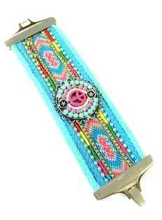 Luksus Bredt Mint Peace Armb&aring;nd (1 stk.)