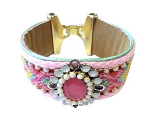 Ibiza Armb&aring;nd Lyser&oslash;d/Fuchsia (1 stk.)
