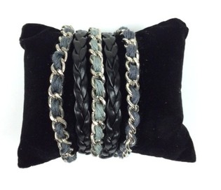 Armbånd Sort/Grå - Ibiza-stil (1 stk.)