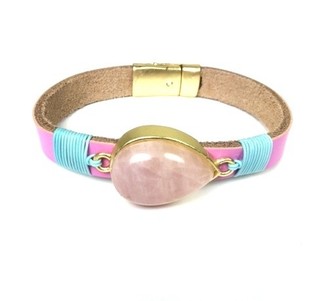 Lilla Ibiza Armb&aring;nd med Sten (1 stk.)