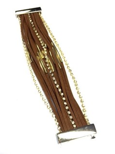 Ibiza Armbånd Brun/Guld (1 stk.)