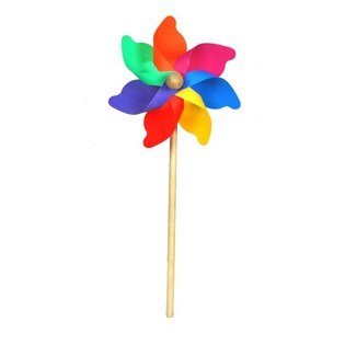 Robuste vindm&oslash;ller i tr&aelig; 38 cm (12 stk.)