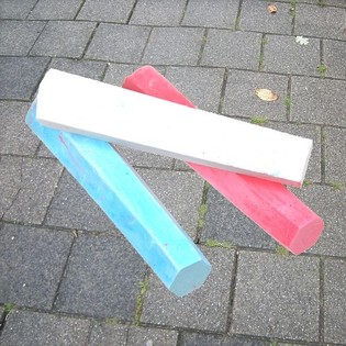 Stort Gadekridt 3 dele (12 s&aelig;t)