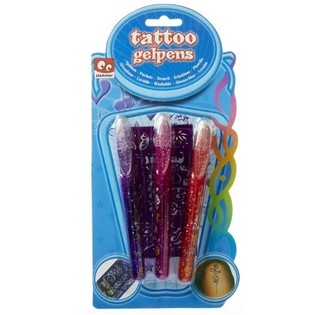 3 Tattoo Gelpenne på Kort (12 stk.)