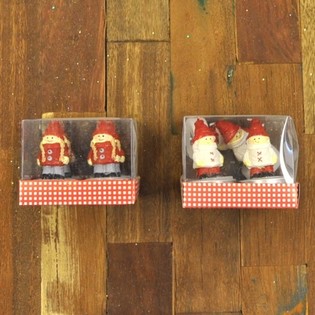 4 FYRFADSLYS JULEFIGURER I GAVE&AElig;SKE (12 stk.)